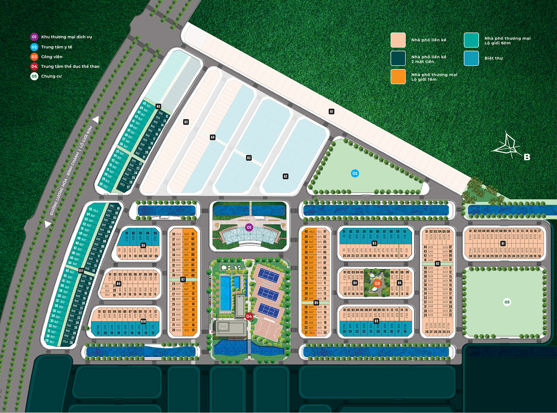 sơ đồ phân khu La Sol LaHOme