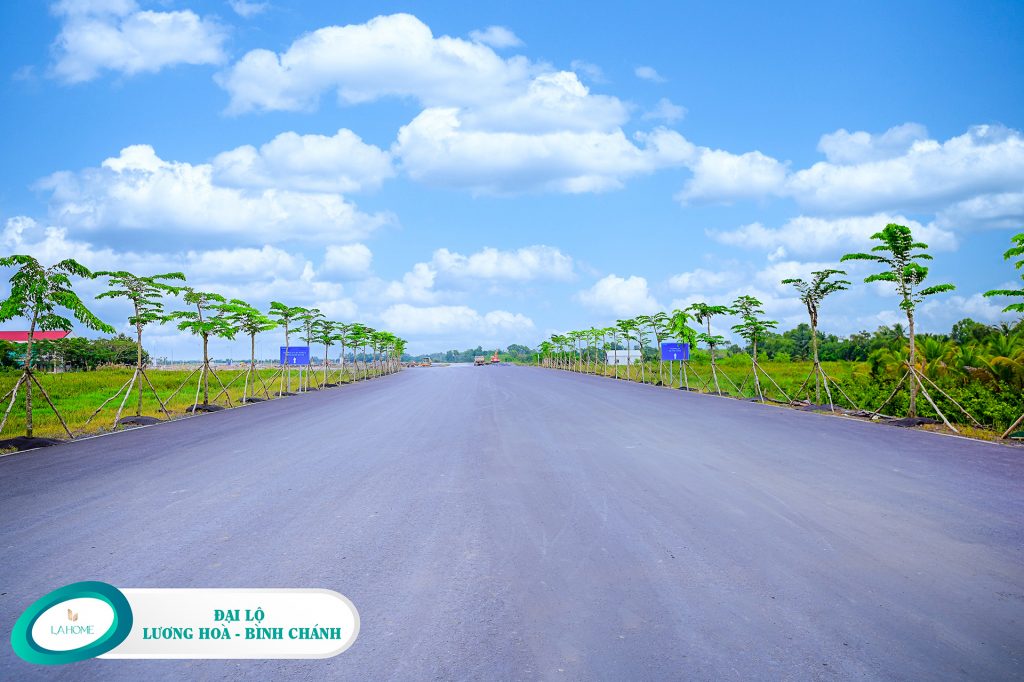 Đại lộ Lương Hòa – Bình Chánh dẫn vào dự án