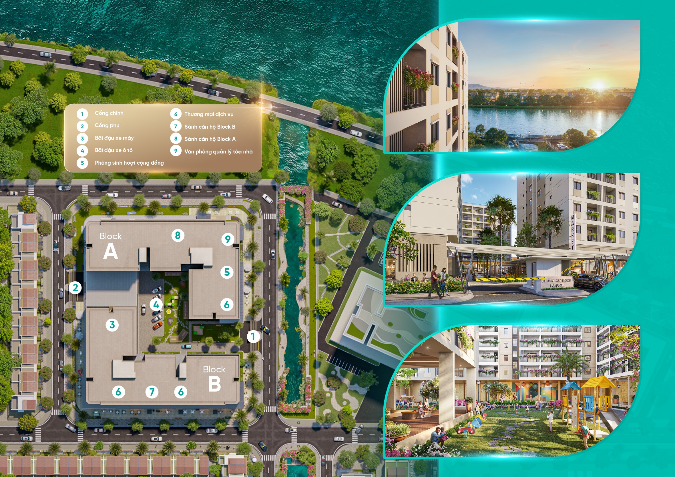 chung cư nhà ở xã hội Khu đô thị sinh thái LA Home Bến Lức Long An