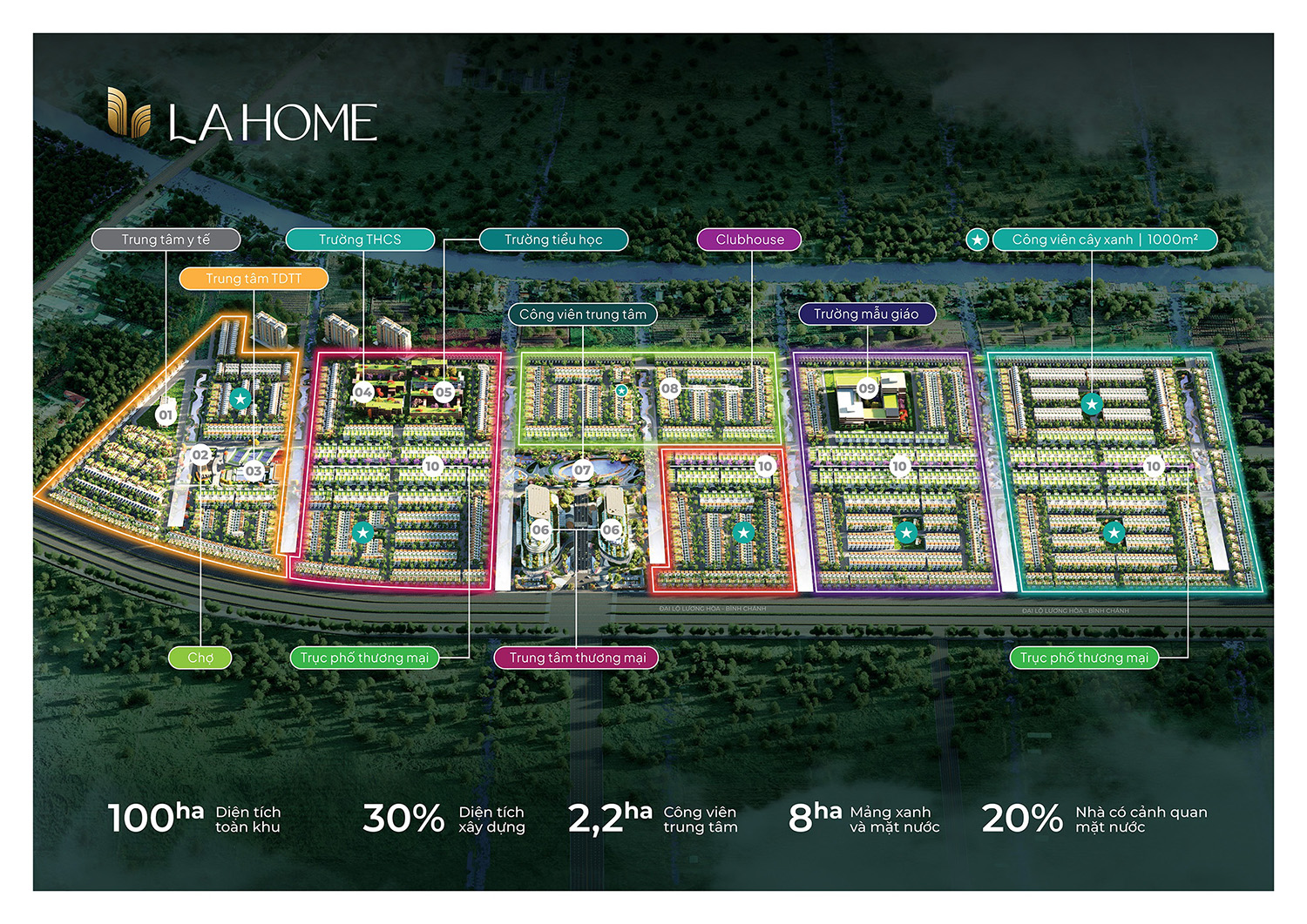 la home là khu đô thị nổi bật với hạ tầng hiện đại và đồng bộ
