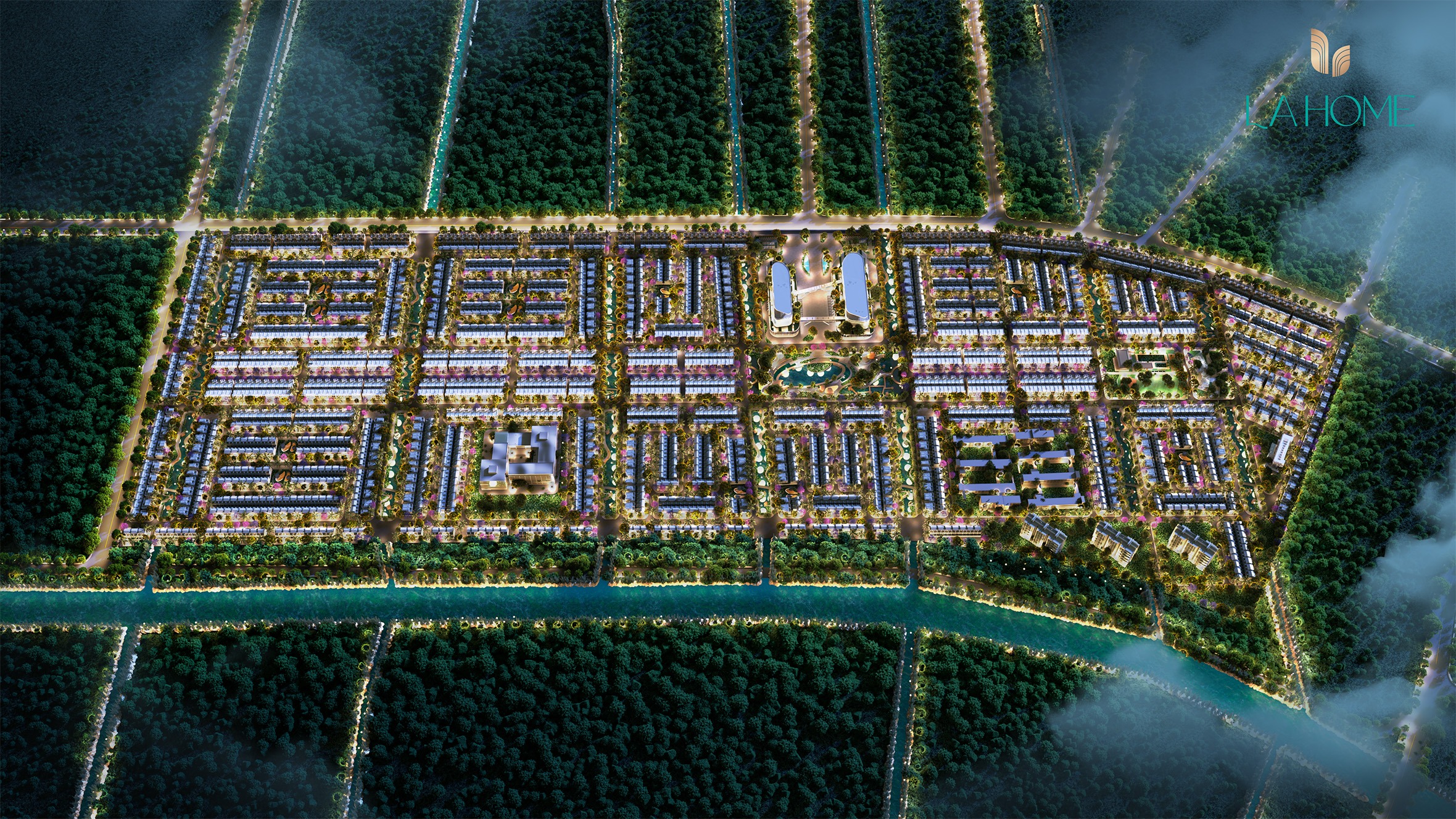 phối cảnh mặt bằng khu đô thị Lahome Long An Prodezi