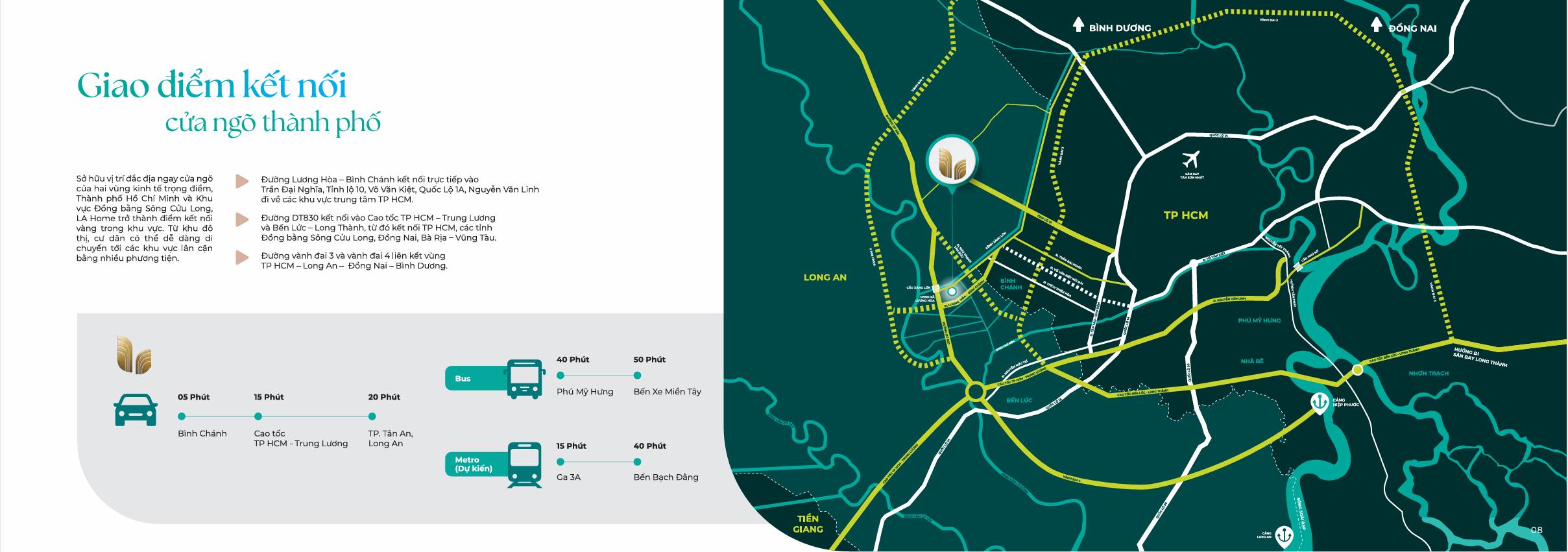 tiềm năng vị trí LA Home Bến Lức Long An