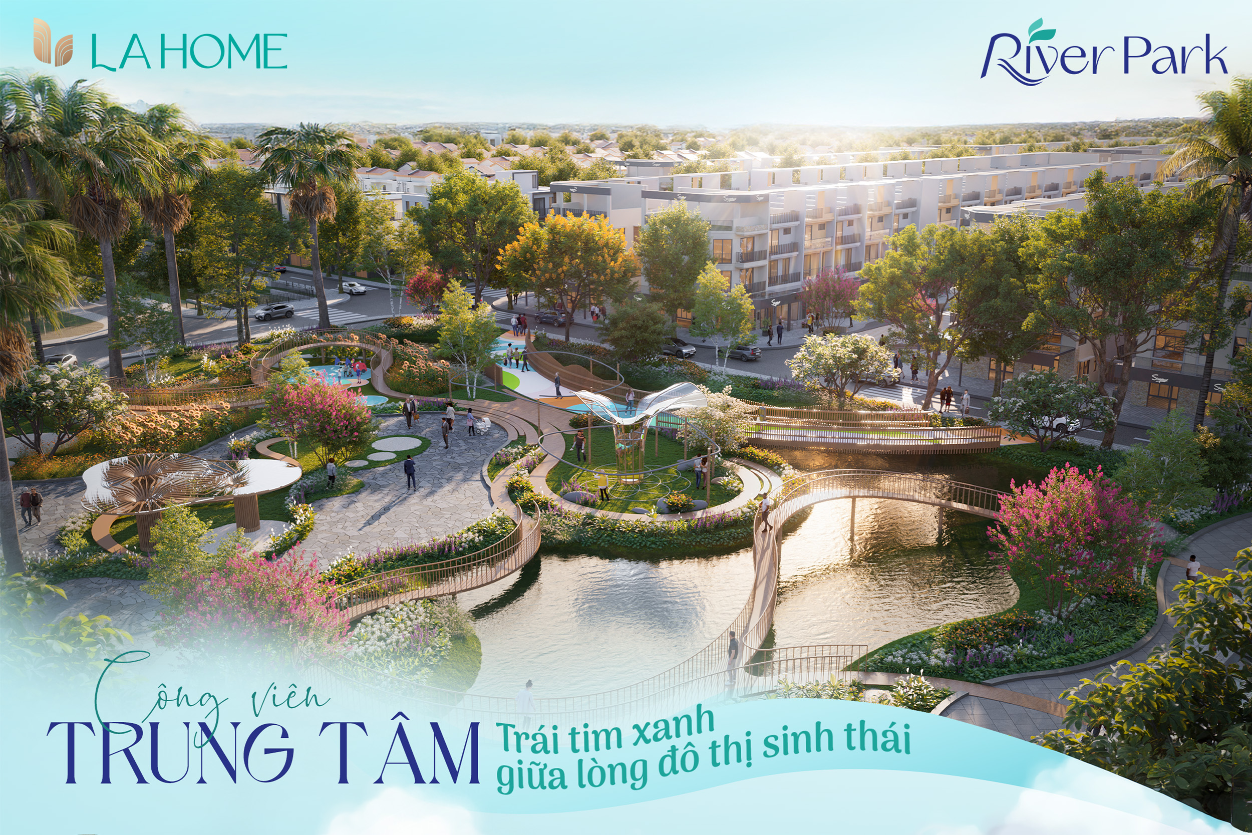 PHỐI CẢNH KHU ĐÔ THỊ LAHOME BẾN LỨC LONG AN