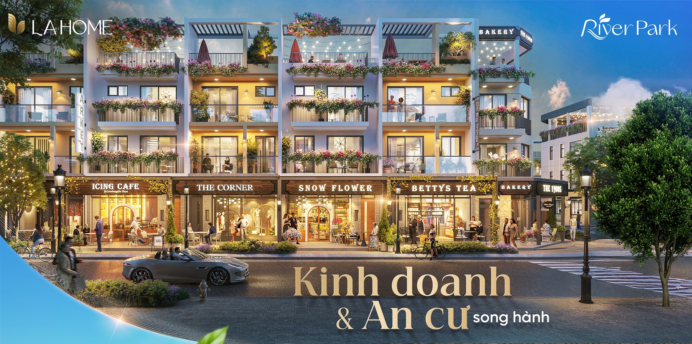 banner ưu đãi Khu đô thị sinh thái LA Home Bến Lức Long An