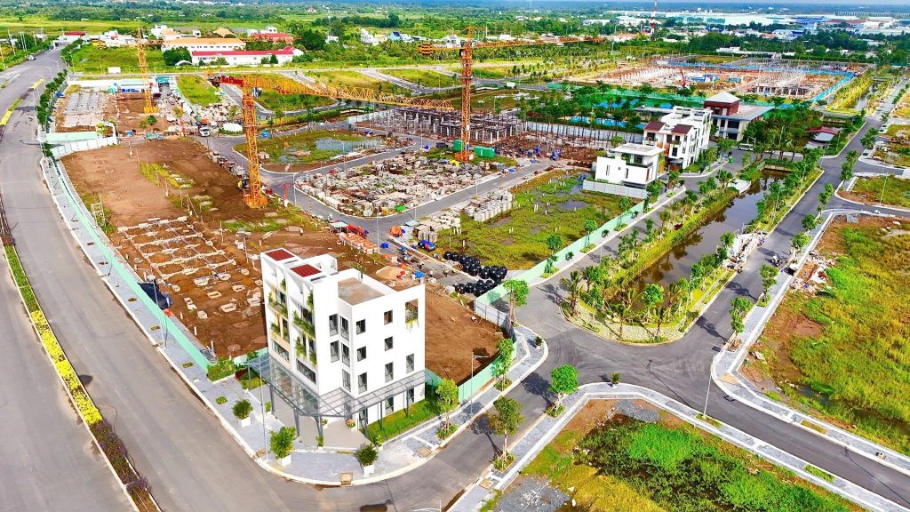 Ảnh thực tế hạ tầng nội khu Bến Lức, đợt 2